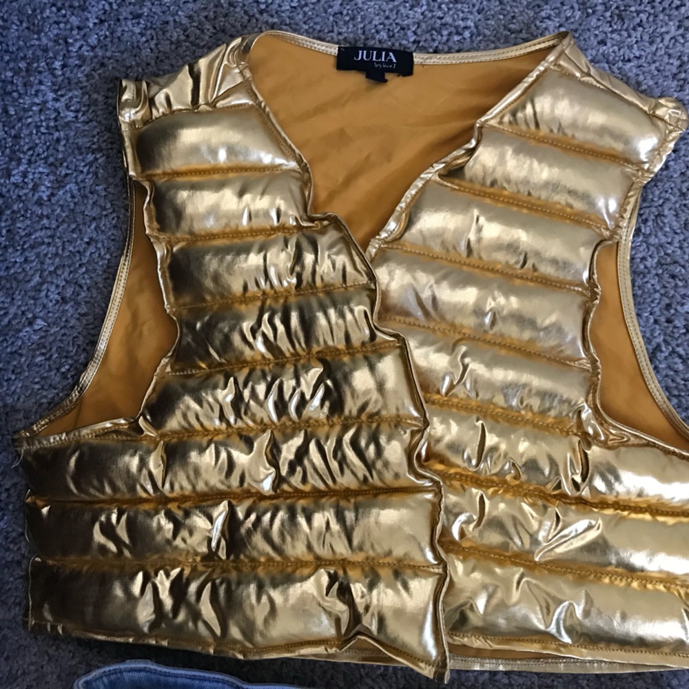 Gold Puffer Vest